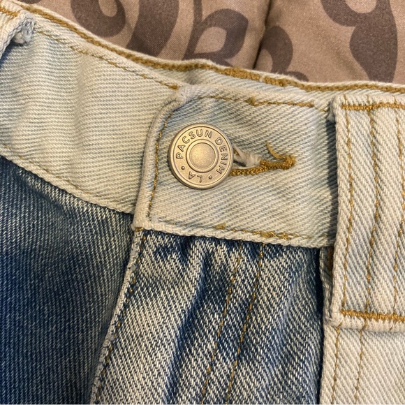 Two-Tone Denim Utility Shorts - Picture 5 of 6